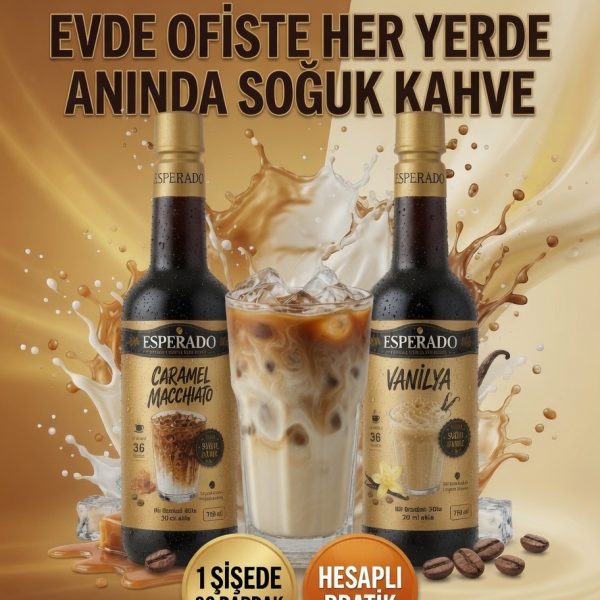 ESPERADO VANİLYA*KARAMEL AROMALI SOĞUK KAHVE MİX 2 Lİ SET 750 ML