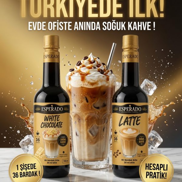 LATTE*WHİTE CHOCOLATE MOCHA ÇABUK KAHVE  2 Lİ SET 750 ML